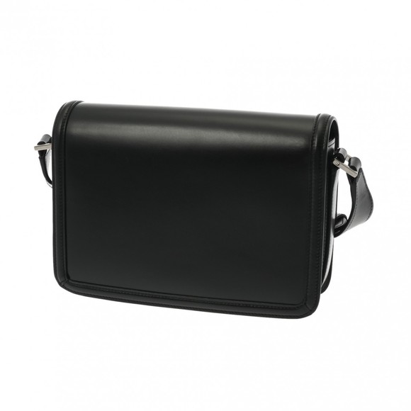 Saint Laurent Bag Leather Shoulder Glazed Solferino Medium Black - Picture 1 of 15